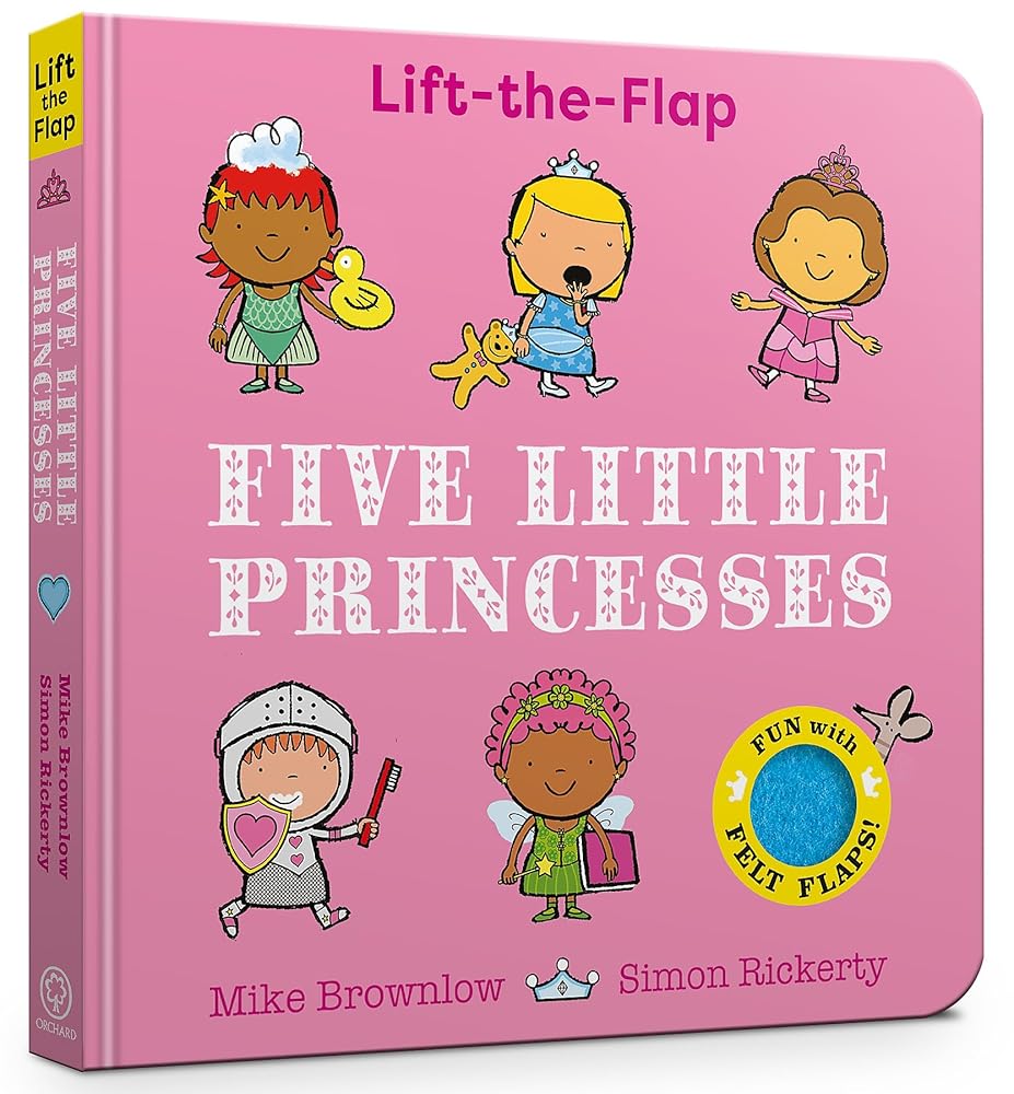 Five Little Princesses: A Felt Flaps Book cover image