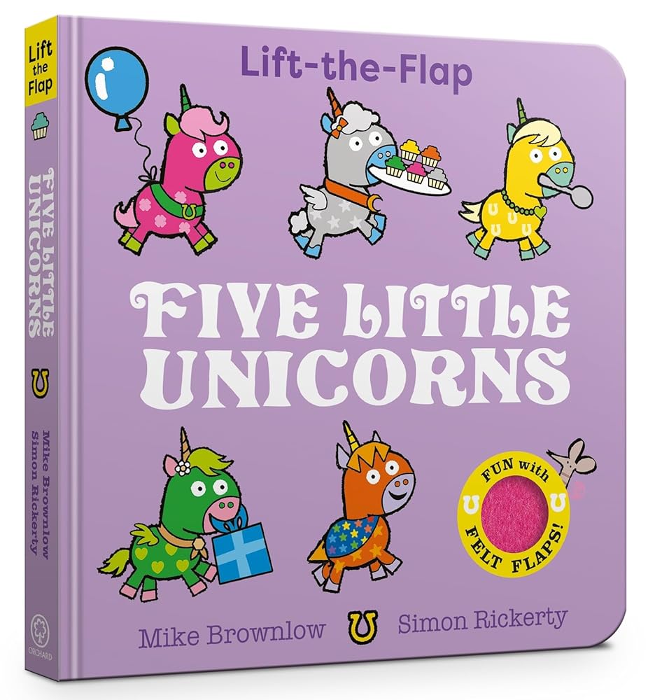 Five Little Unicorns: Lift-the-Flap cover image