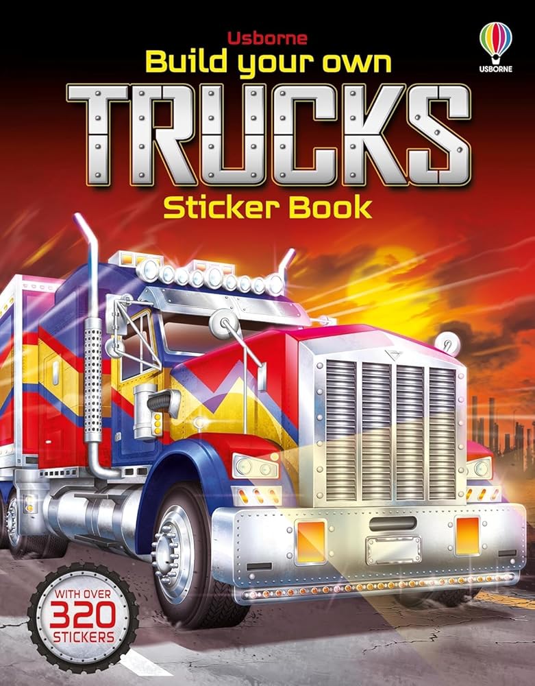 Build Your Own Trucks Sticker Book cover image
