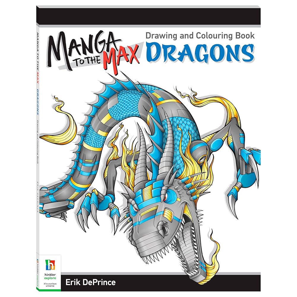 Manga to the Max Drawing and Colouring Book: Dragons cover image