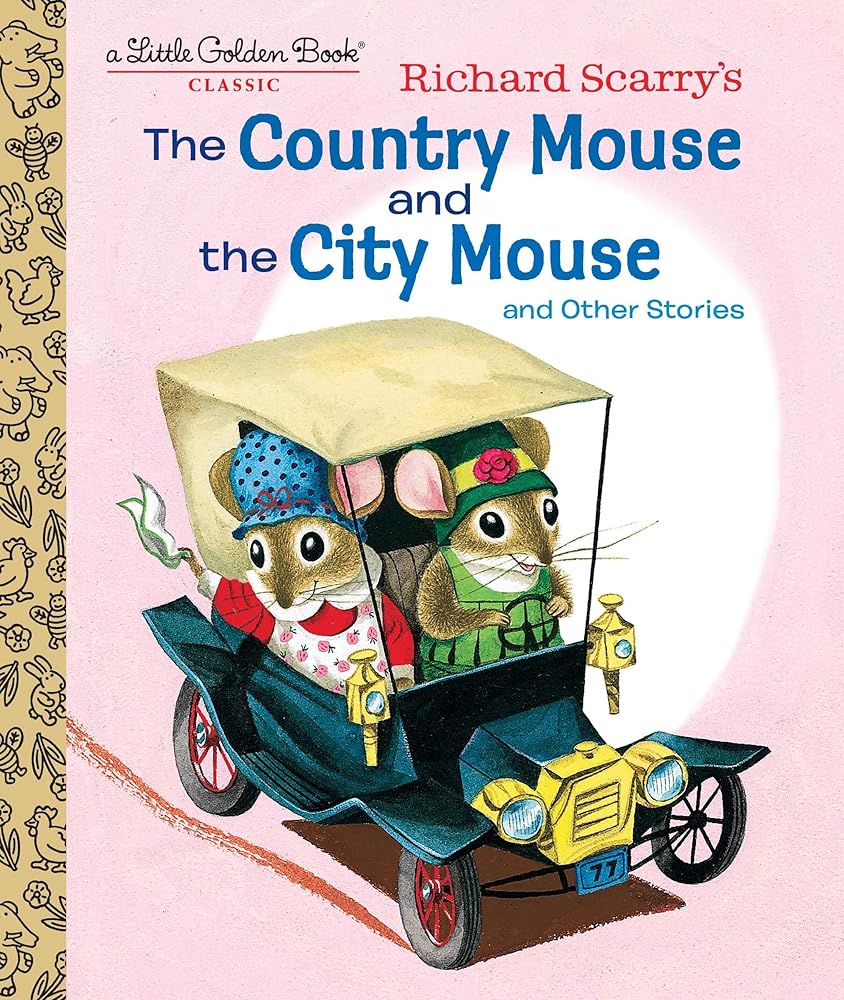 Richard Scarry's The Country Mouse and the City Mouse (Little Golden Book) cover image