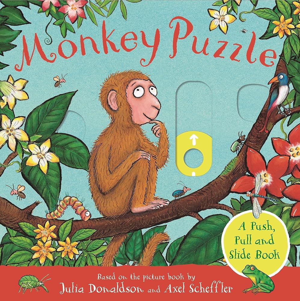 Monkey Puzzle: A Push, Pull and Slide Book cover image
