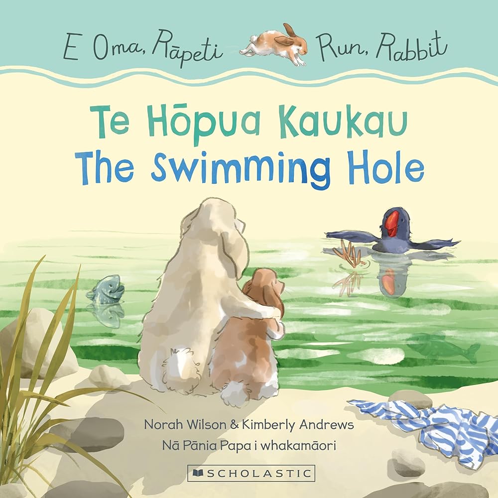 Run, Rabbit: Swimming Hole, the / E Oma, Rapeti: Te Hopua Kaukau (Bilingual Edition) cover image