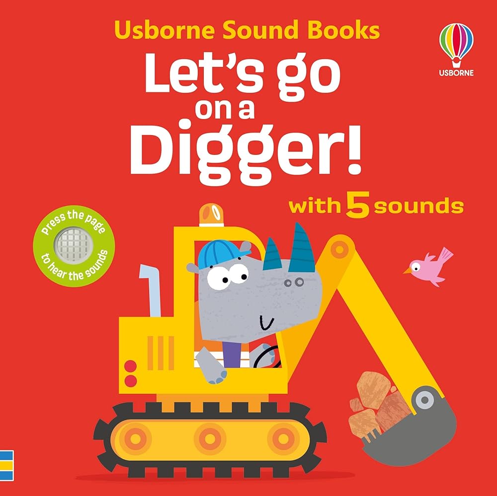 Usborne LETS GO ON A DIGGER. cover image