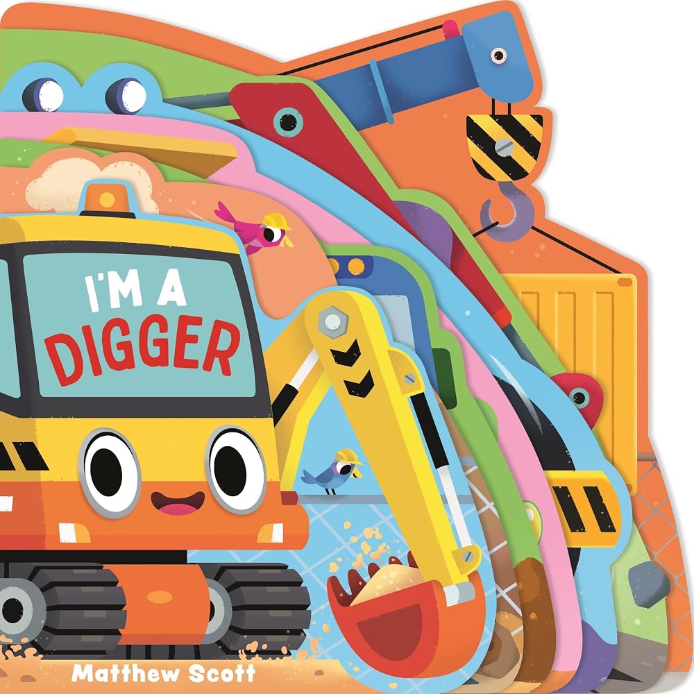 I'm a Digger: A dinky shaped board book packed with favourite vehicles! cover image