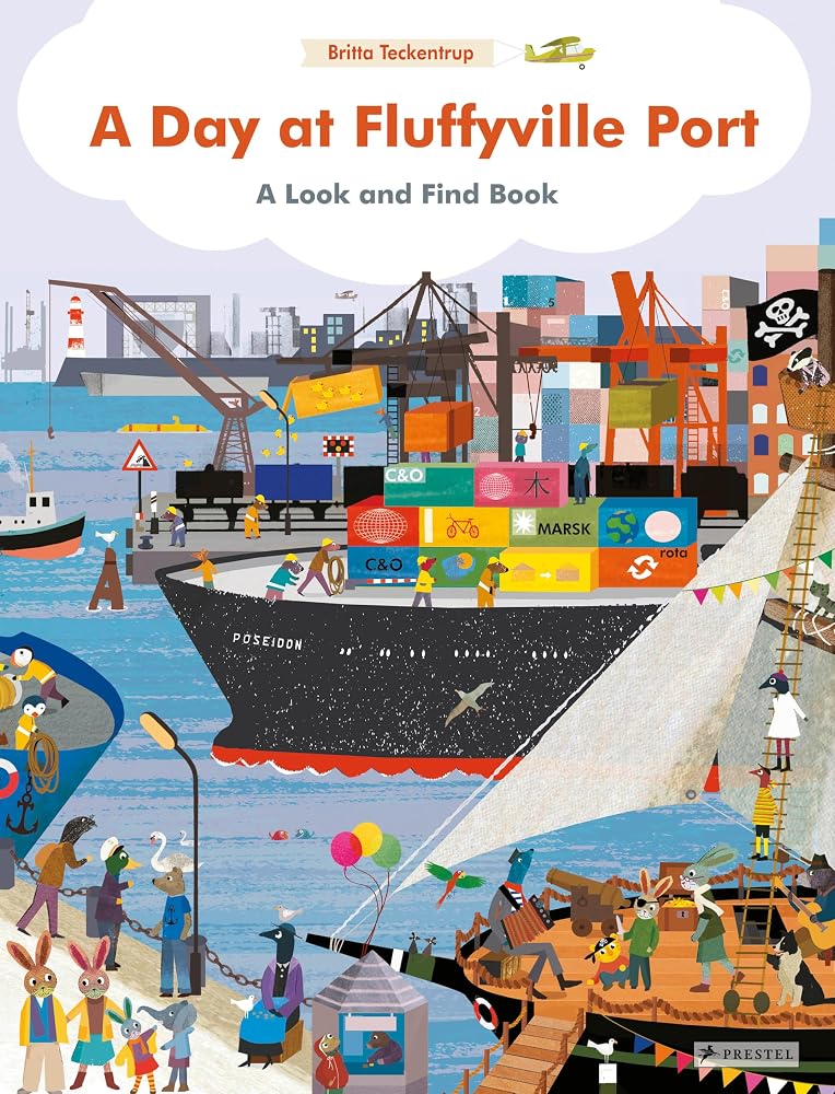 A Day at Fluffyville Port: A Look and Find Book cover image
